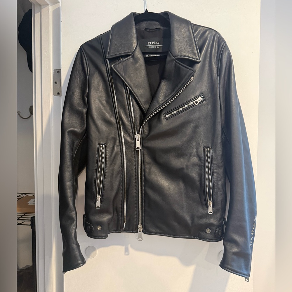 Replay Women’s Leather Biker Jacket
